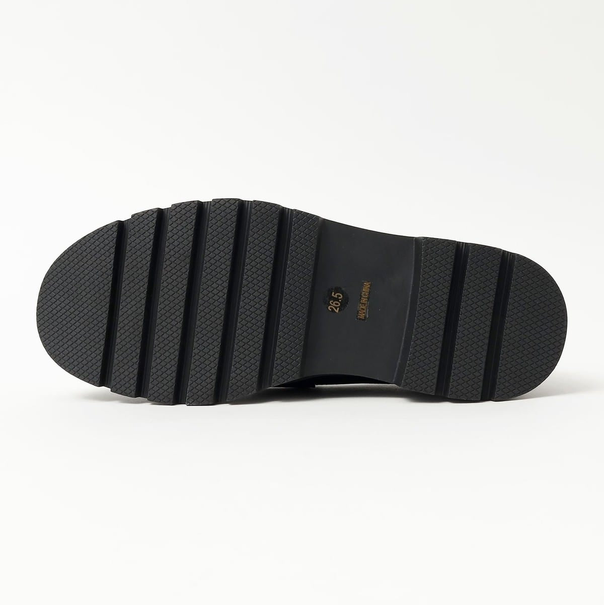 Beams Heart JP Volume Sole Coin Loafers Black Suede / Black Smooth