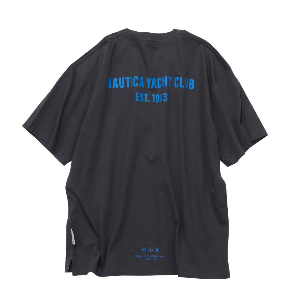Preorder 預訂 Nautica KR Yacht Club Lettering Tee SS Dark Grey White Blue