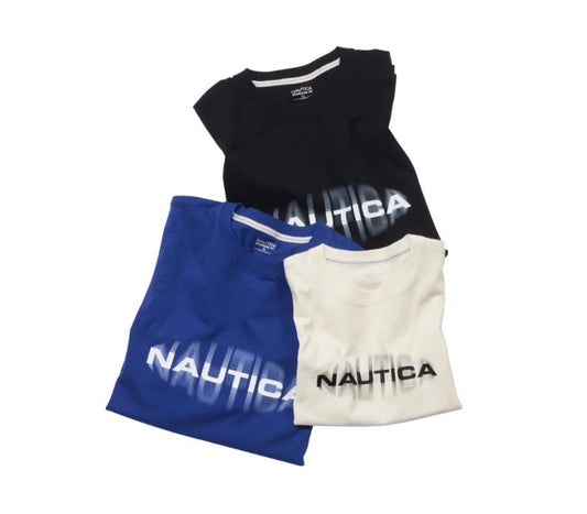 Preorder 預訂 Nautica KR Motion Logo Tee SS Black Blue Cream