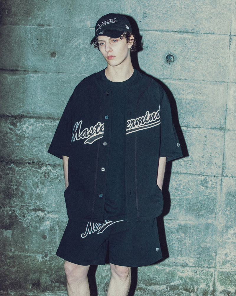 Mastermind Japan MMJ x New Era Heavyweight Cotton Baseball Shirt MMJ Script MJ26C16-SH003
