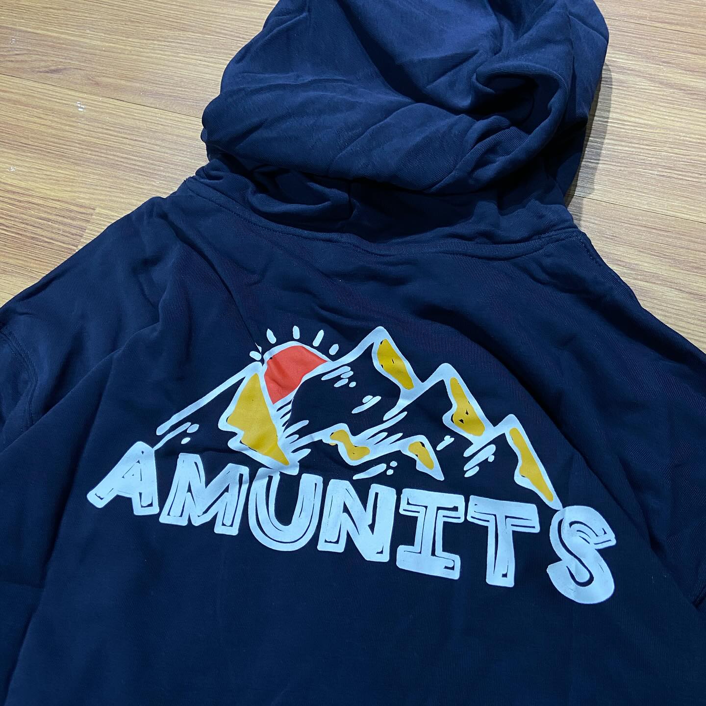 Amunits Sunrise Mountain Logo Hooded Sweatshirt Hoodie