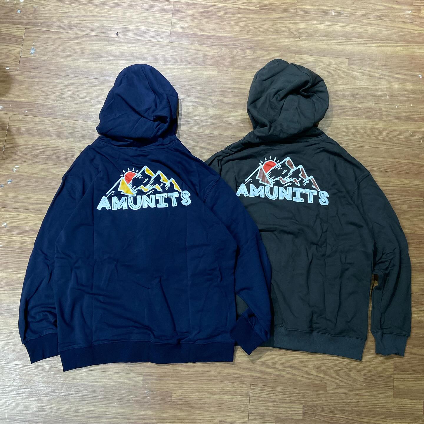 Amunits Sunrise Mountain Logo Hooded Sweatshirt Hoodie