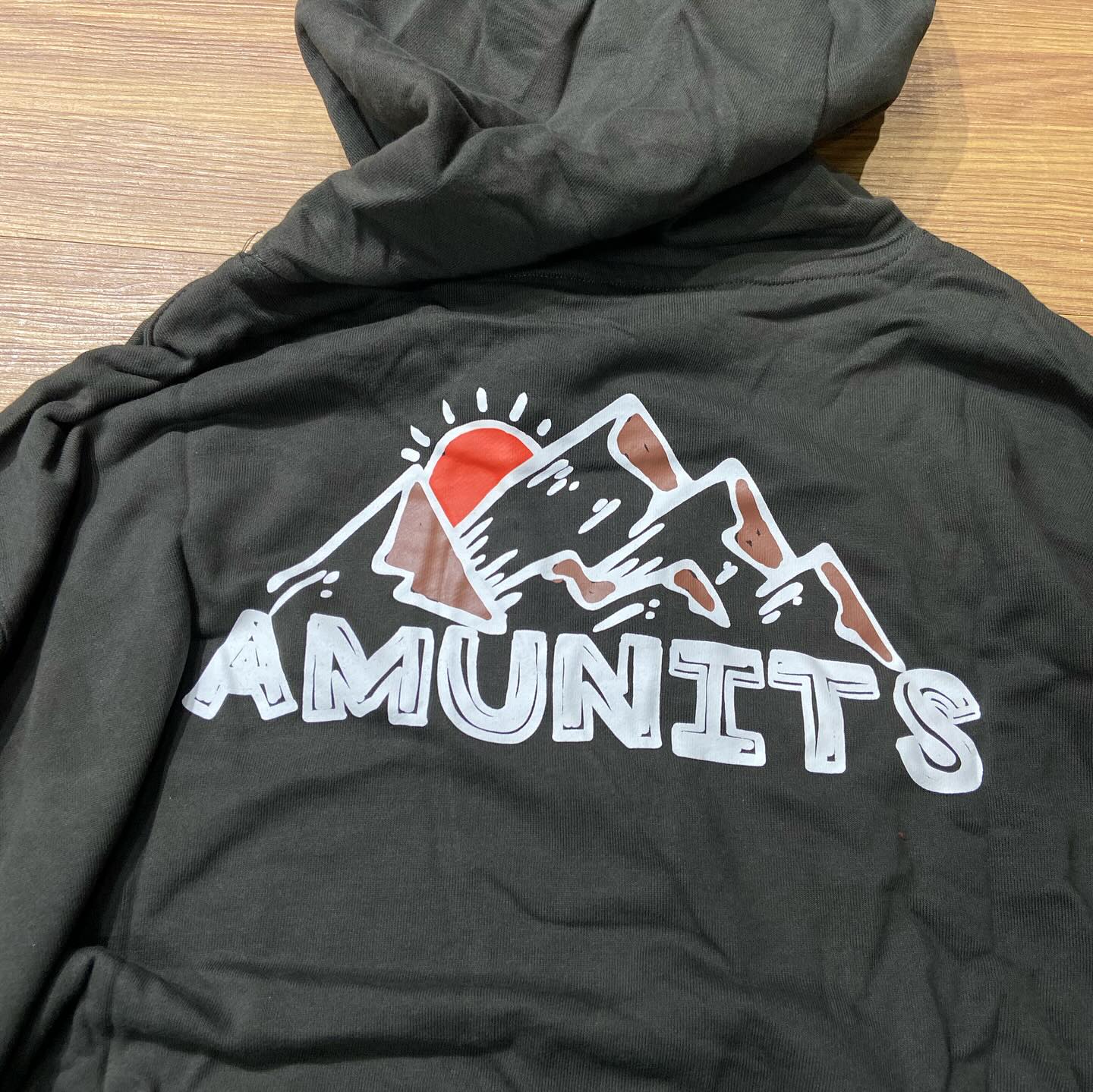 Amunits Sunrise Mountain Logo Hooded Sweatshirt Hoodie