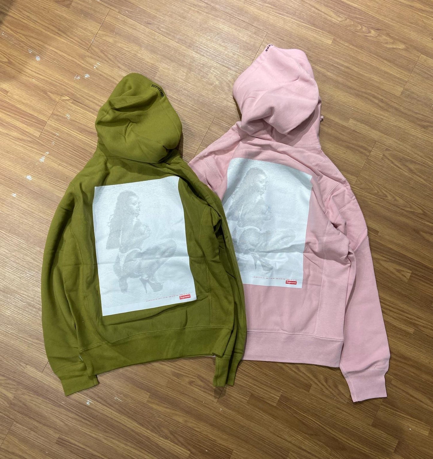 Supreme Digi Hooded Sweatshirt Hoodie Olive Pink