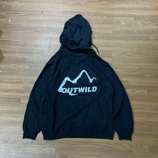 Preorder 預訂 OutWild Big Logo Hooded Sweatshirt Black Navy White 黑色 深藍色 白色