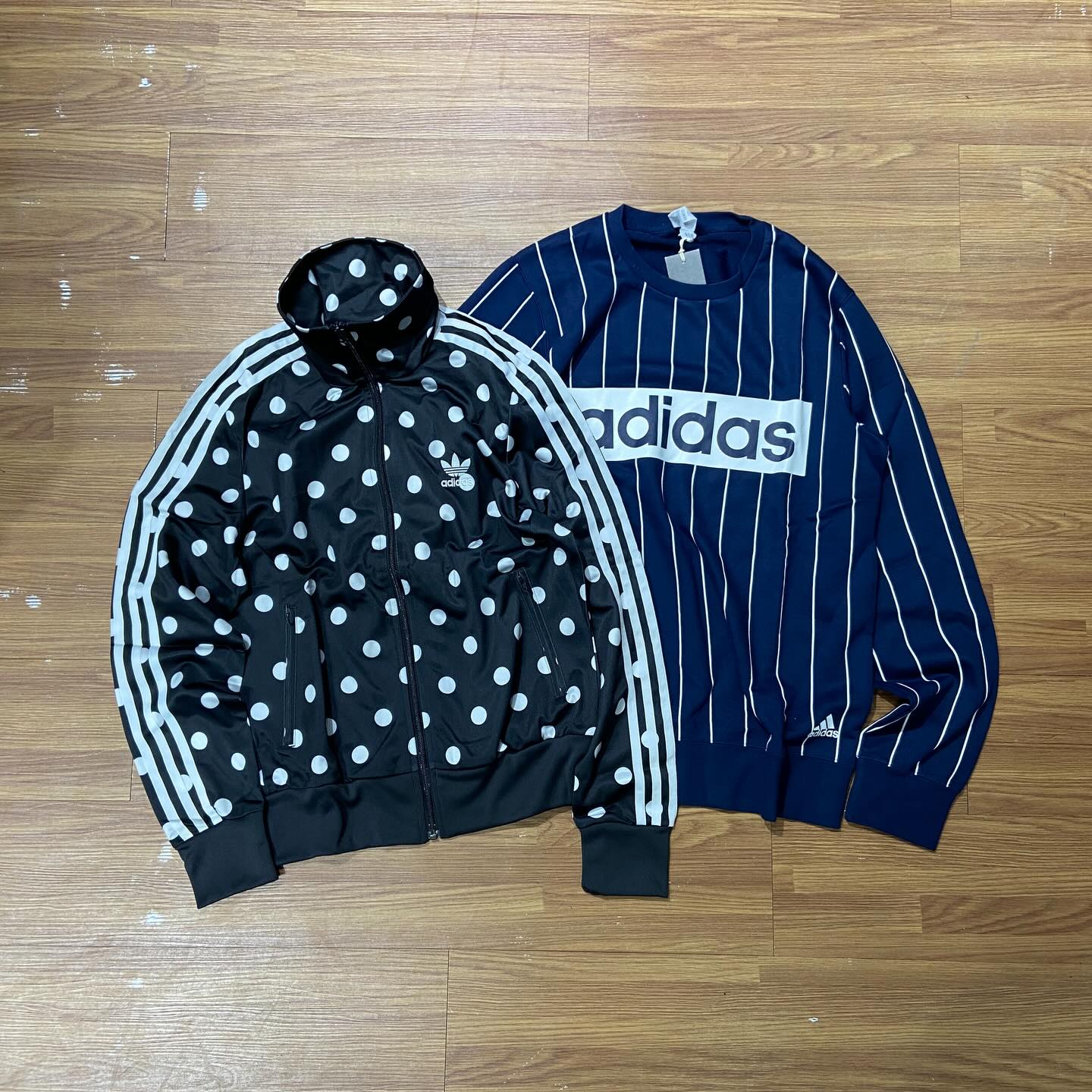 Adidas Women Dots Allover Print Firebird Track Jacket Black/White AB2267 女裝黑白波點外套