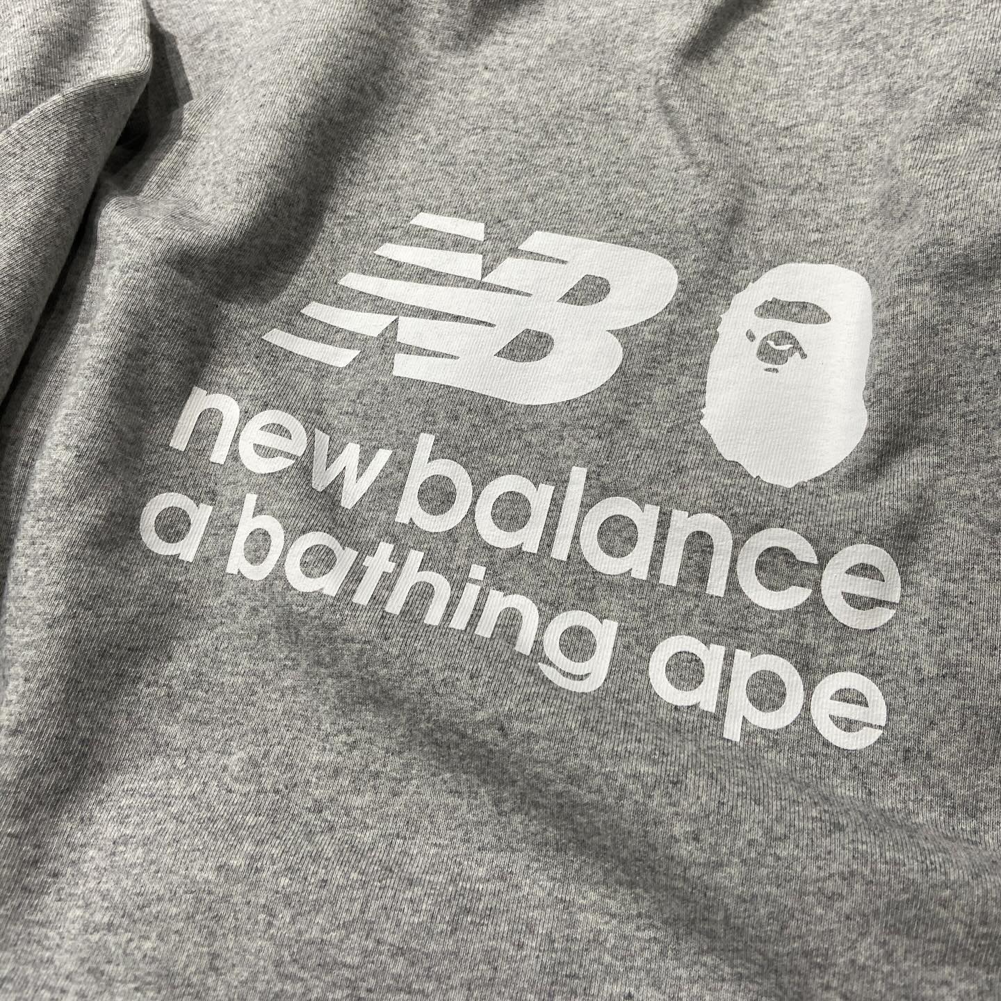 A Bathing Ape Bape x New Balance NB Logo Hooded Sweatshirt