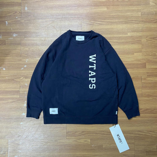 Wtaps Design 01 / Sweater College Navy 231ATDT-CSM02