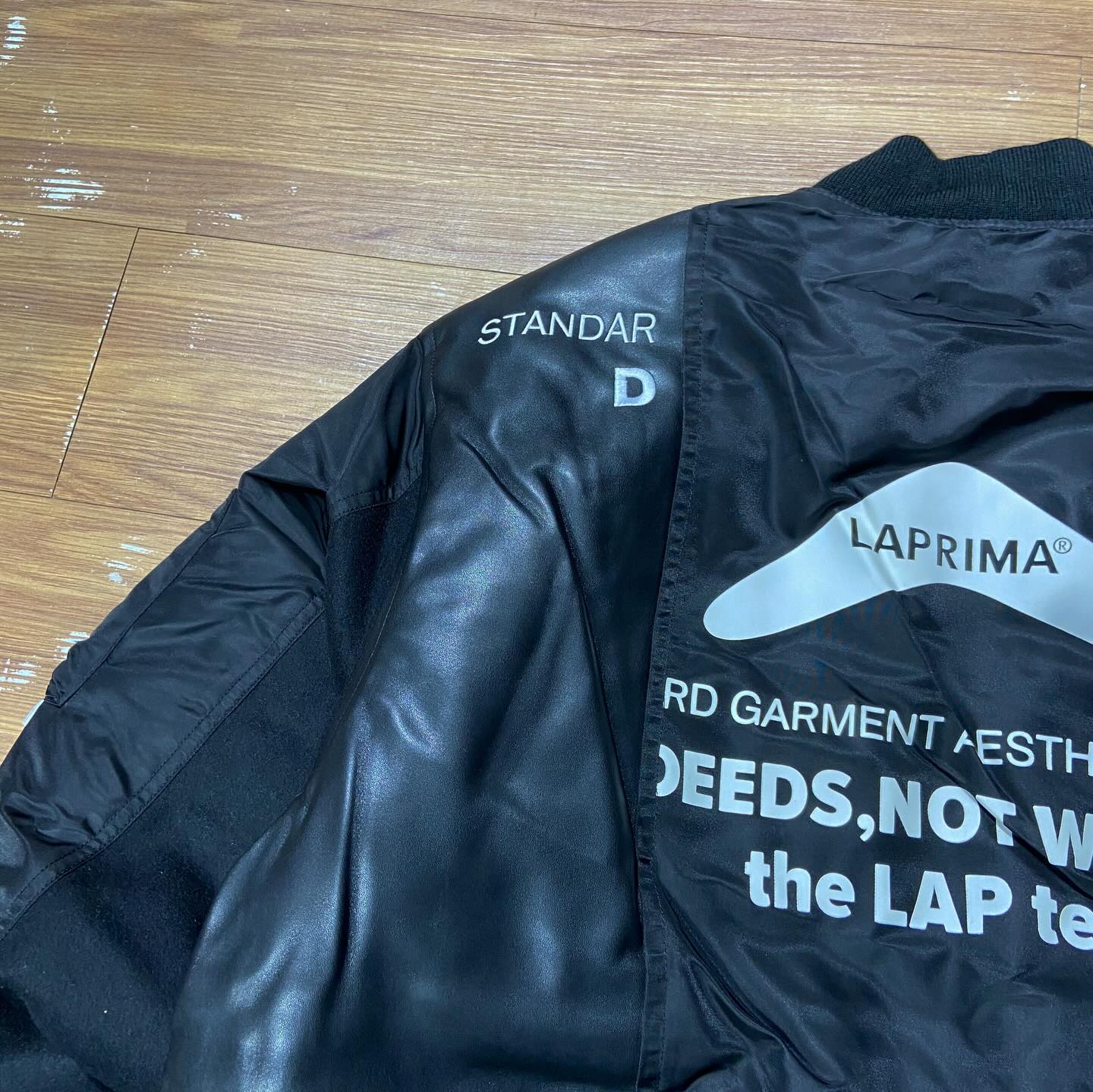 Laprima 拼接 Split Patch MA-1 Jacket 黑色
