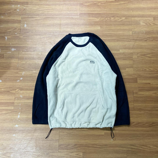 Amunits Fleece Crewneck Navy x Ivory 抓毛圓領衞衣