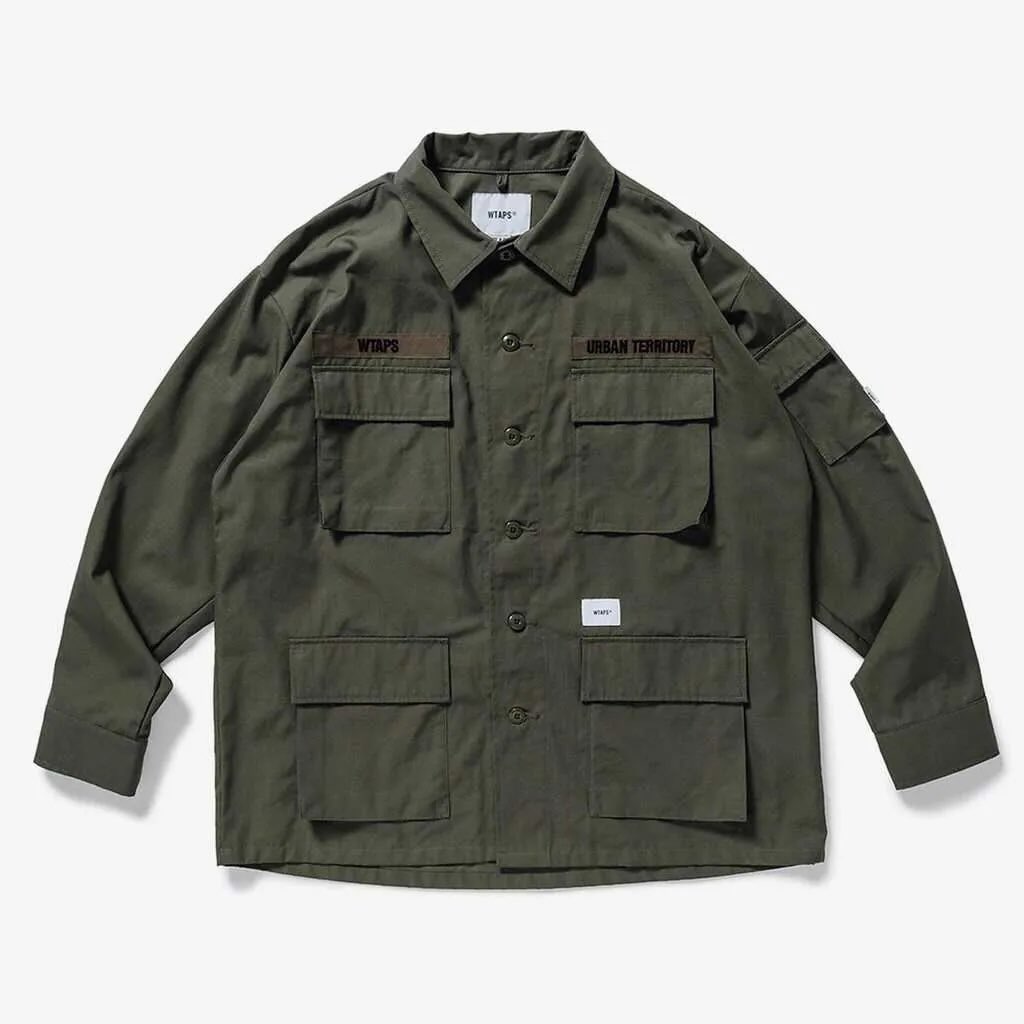Wtaps Jungle 02 LS / Cotton Ripstop Olive Drab – KixBros