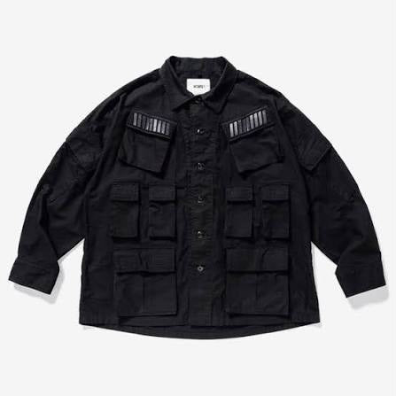 Wtaps Modular Short Jacket LS 01 / Cotton Ripstop Black (Display Item)