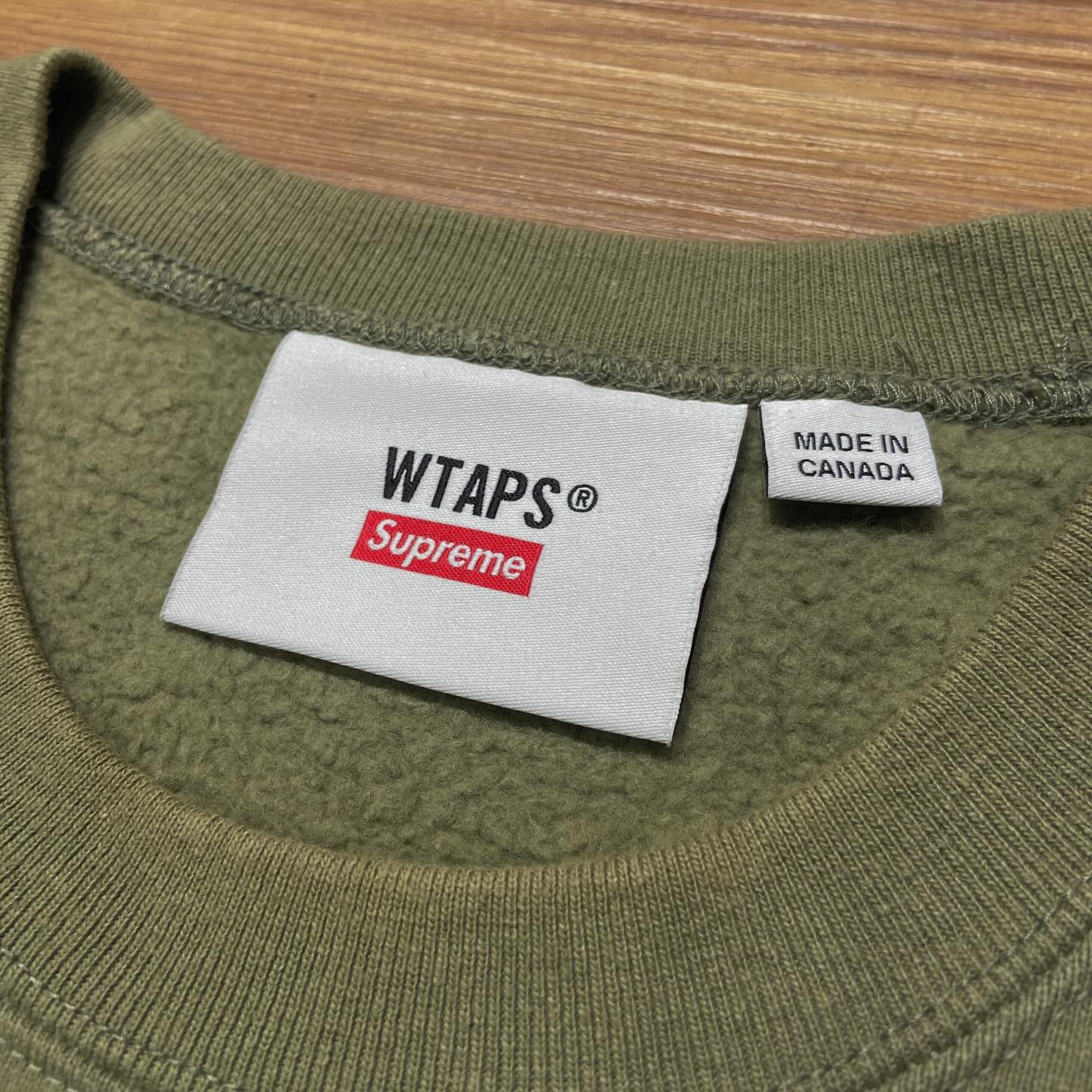 Wtaps x Supreme Sweat Crewneck Olive (Display Item)