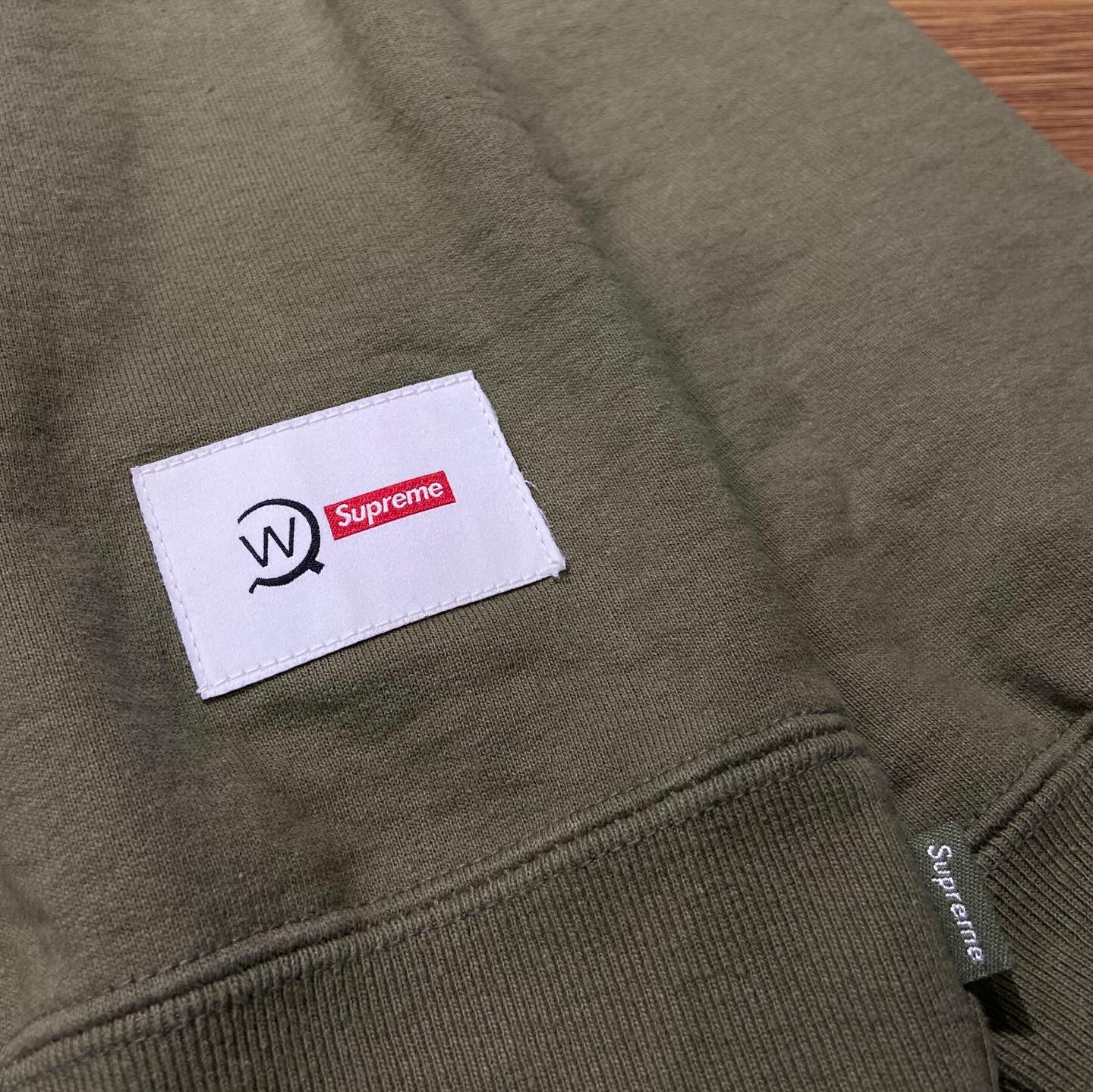 Wtaps x Supreme Sweat Crewneck Olive (Display Item)