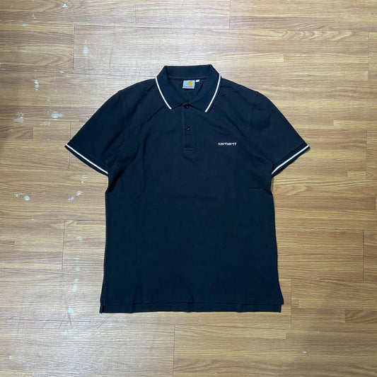 Carhartt Classic Logo Polo S/S Black (Display Item)