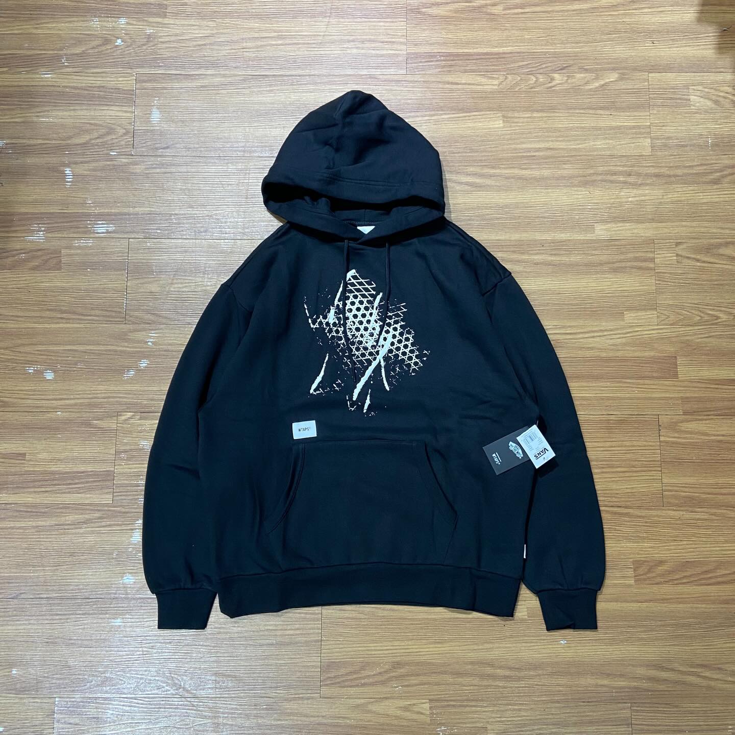 Wtaps x Vans Vault Hooded Sweatshirt Black 🛹🦴 VN0A4TRBBLK