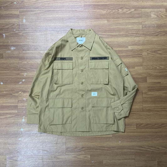 Wtaps Jungle 02 LS / Cotton Ripstop Beige 211WVDT-SHM03