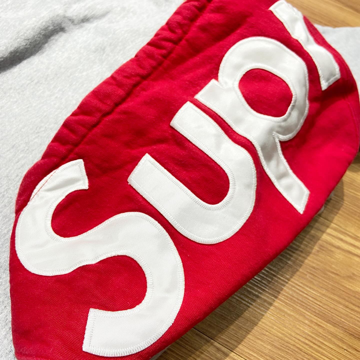 Supreme Contrast Hooded Sweatshirt Heather Grey (Display Item)