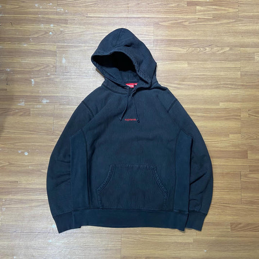 Supreme Trademark Hooded Sweatshirt Black (Used)