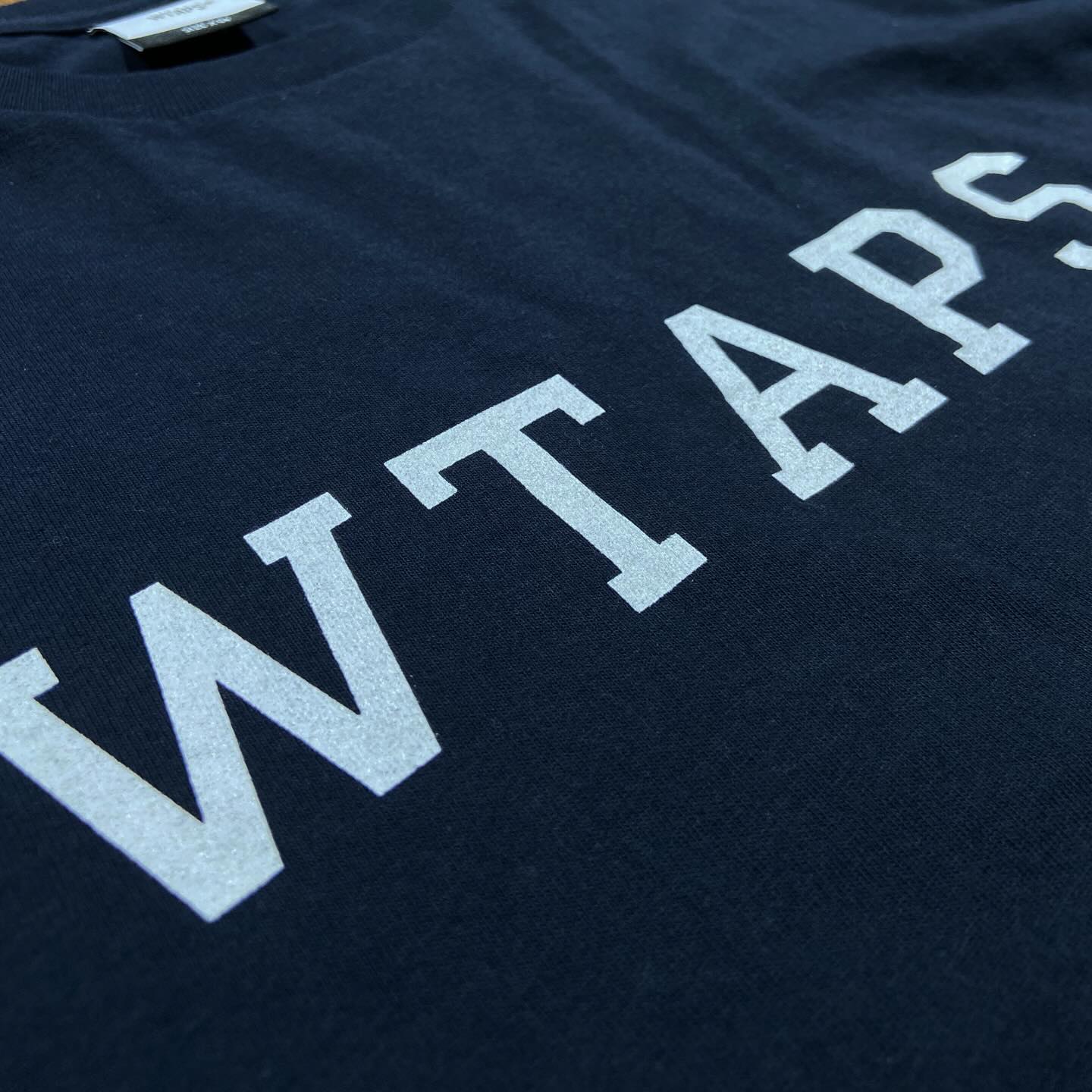 Wtaps College Tee LS Navy (Display Item)