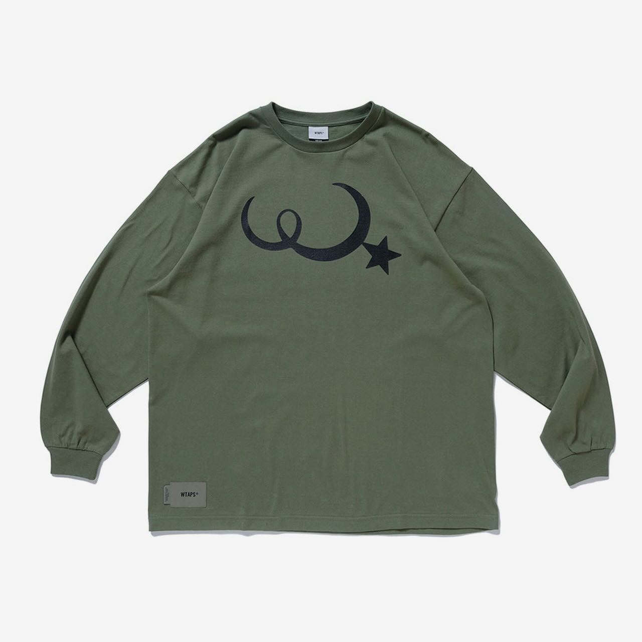 Wtaps Moon & Star LS / Cotton Olive (Display Item)