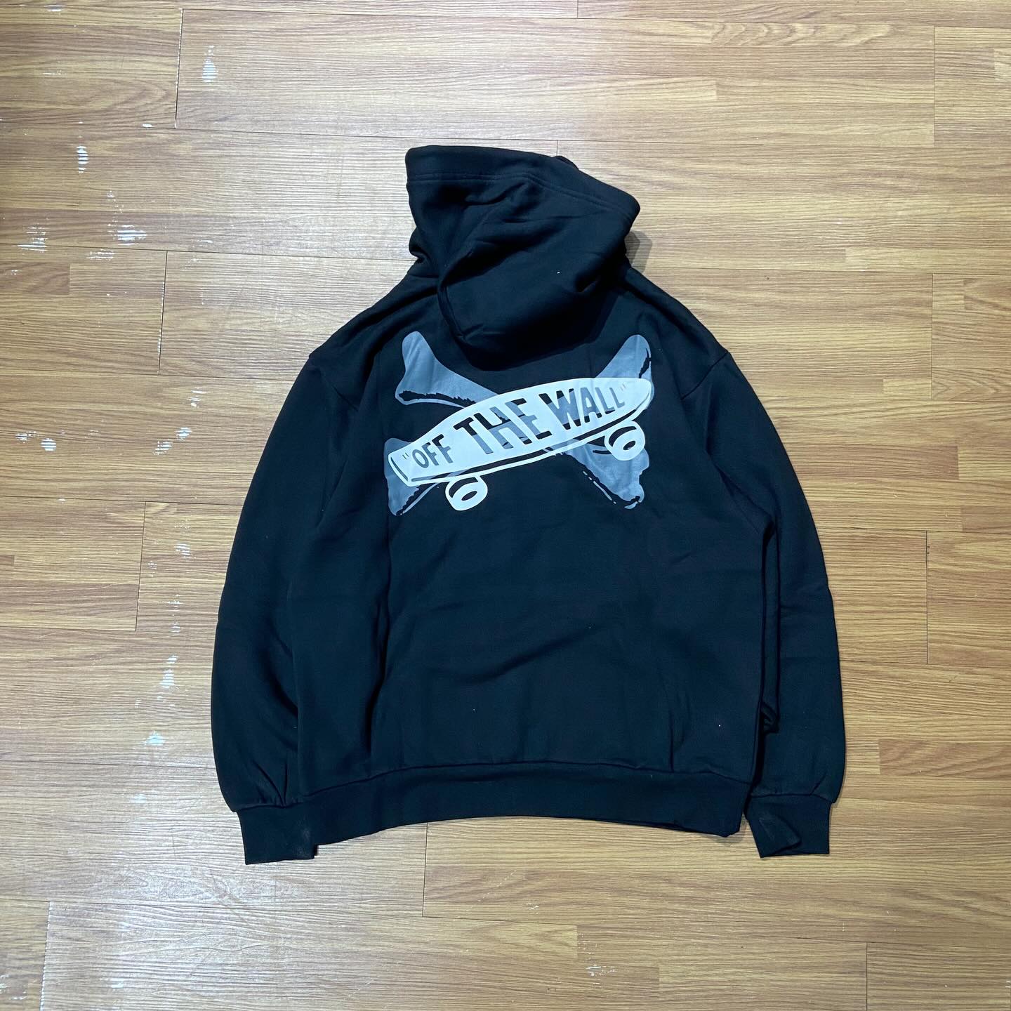 Wtaps x Vans Vault Hooded Sweatshirt Black 🛹🦴 VN0A4TRBBLK