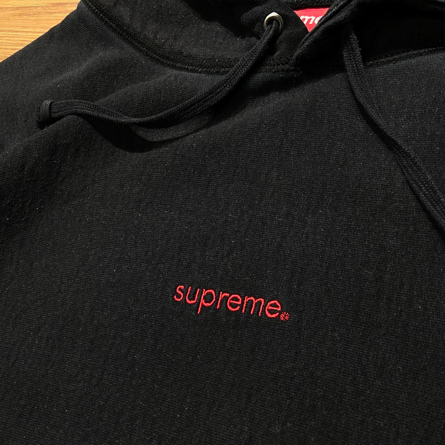 Supreme Trademark Hooded Sweatshirt Black (Used)