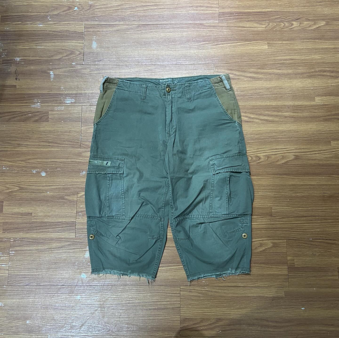 Wtaps Jungle Crushed Cropped (流蘇腳邊) Olive (Used)