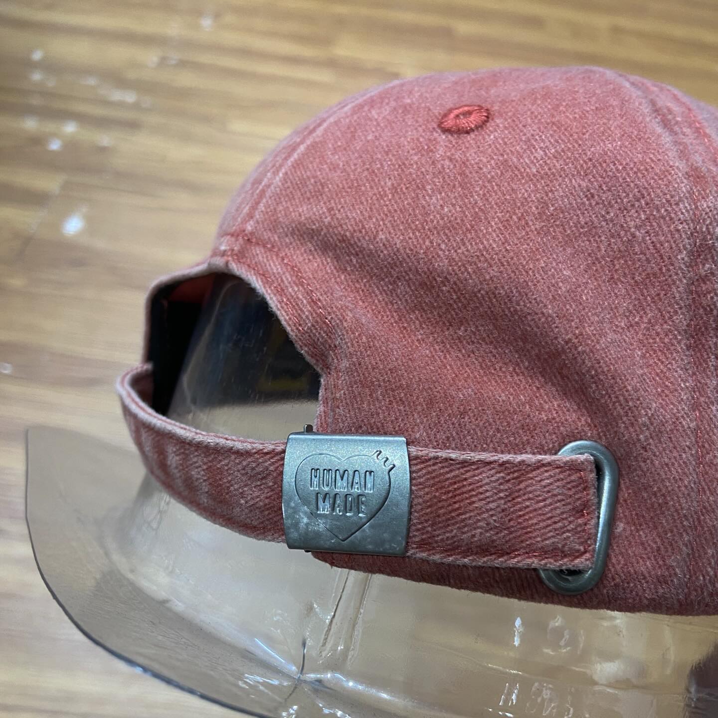 Human Made 6 Panel Washed Twill Cap Light Orange (Display Item)
