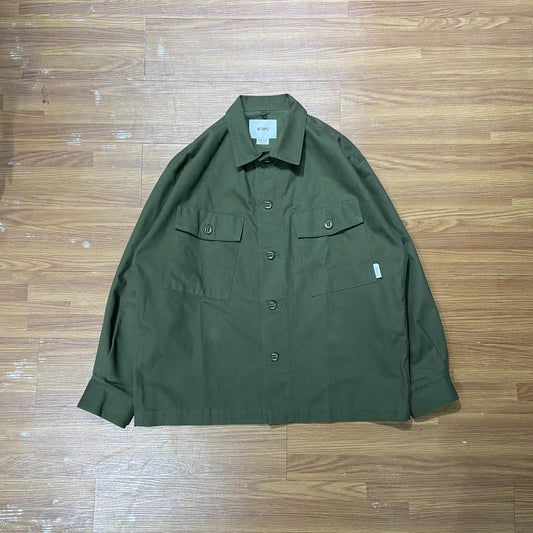 WTAPS CWB LS / COTTON. TWILL 厚斜布 Olive (Display Item)