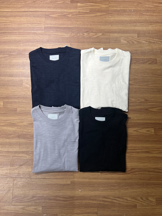Pin Sktbs Bamboo Pocket SS Tee Black Grey Navy Cream