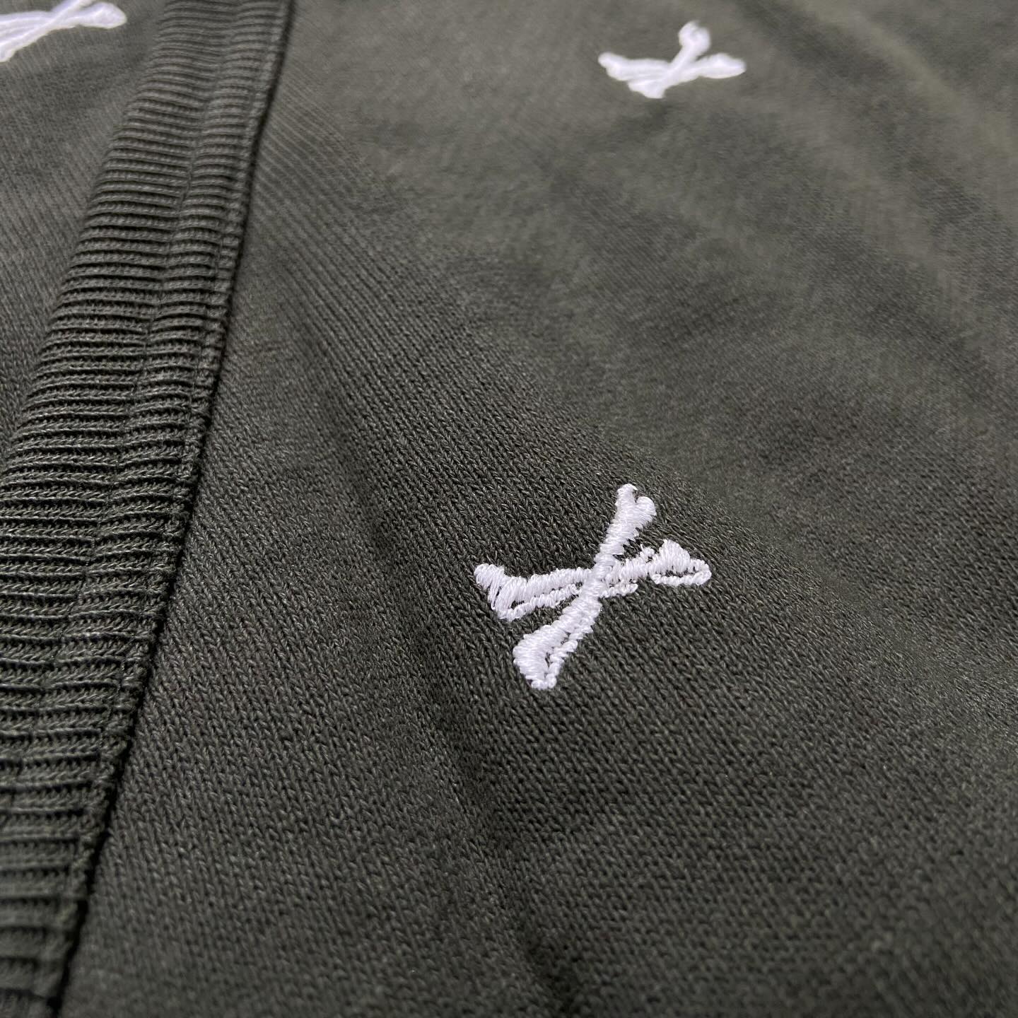 Wtaps Acne Embo Hoodie 骨頭刺繡🦴 Olive  (Display Item)