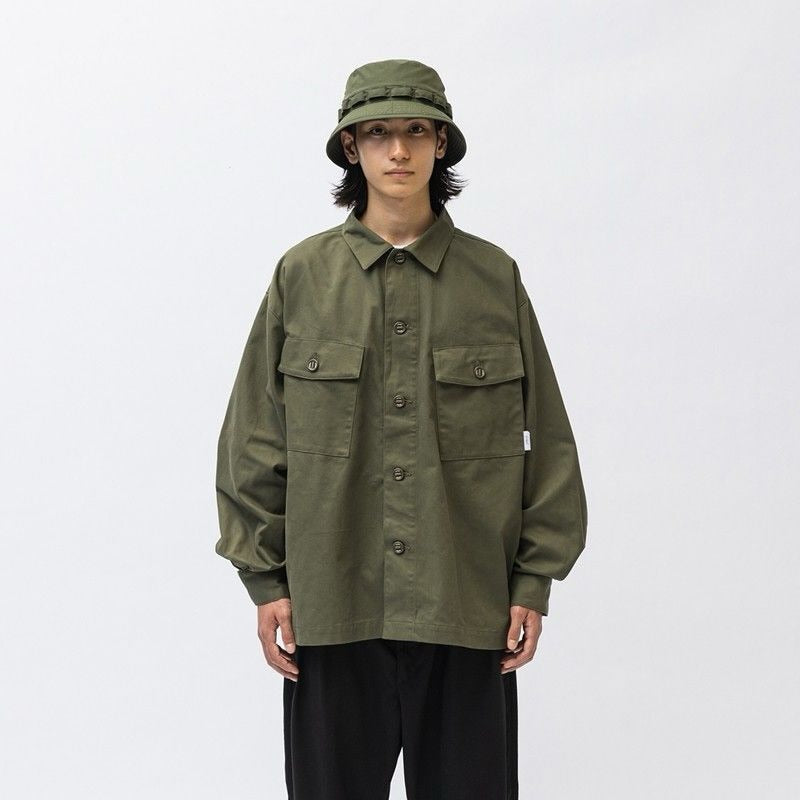 WTAPS CWB LS / COTTON. TWILL 厚斜布 Olive (Display Item)