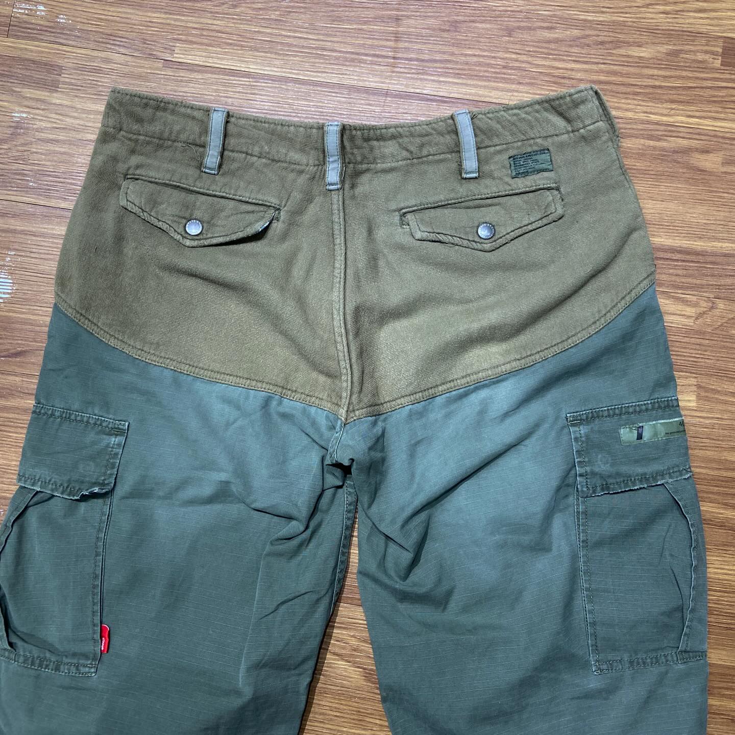 Wtaps Jungle Crushed Cropped (流蘇腳邊) Olive (Used)