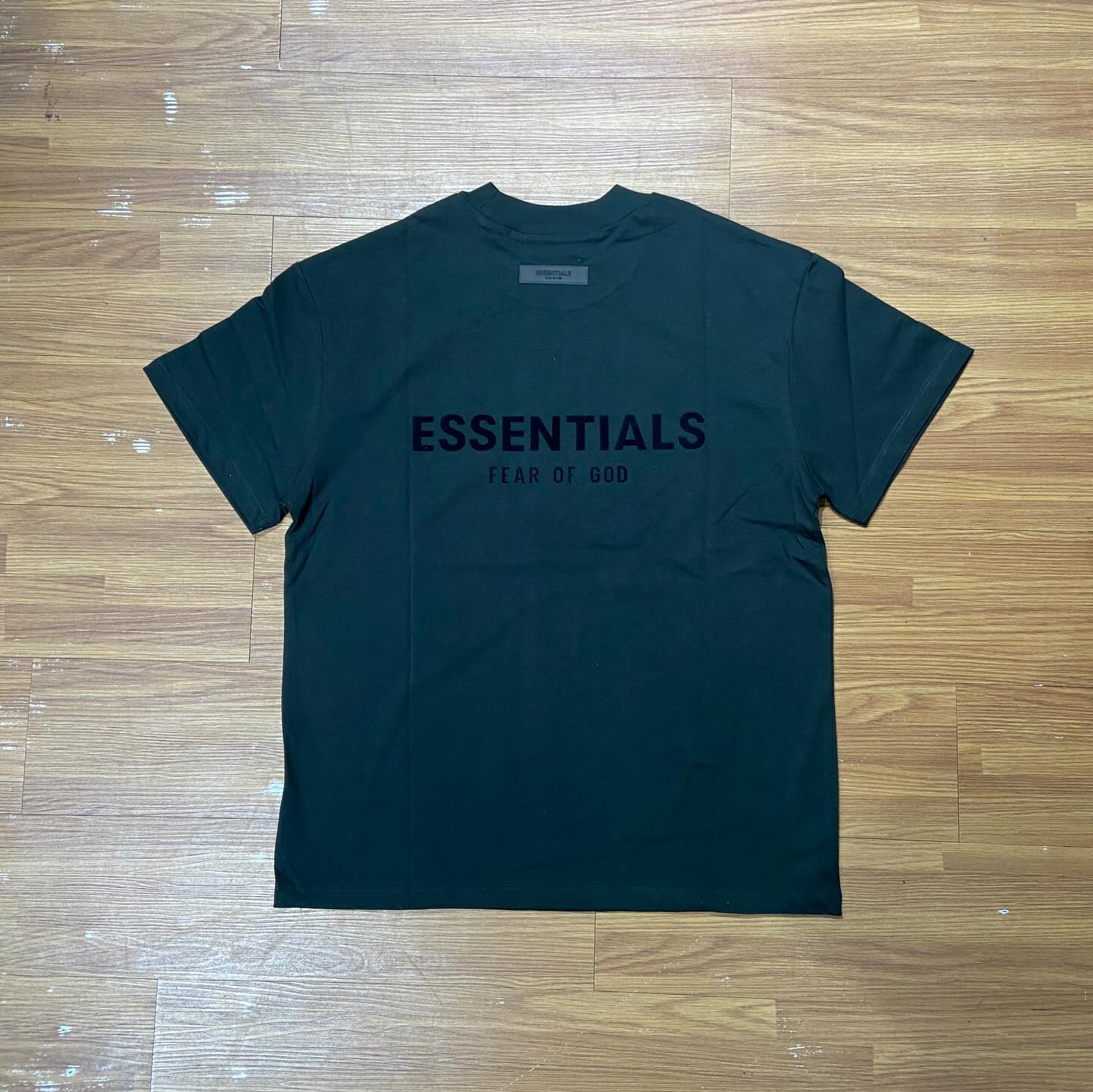 Fear Of God (FOG) Essentials Logo 植毛絨字 Tee SS Limo