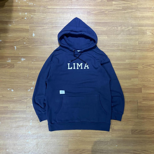 Wtaps Academy Hooded Sweatshirt / Cotton LIMA Navy (Display Item)