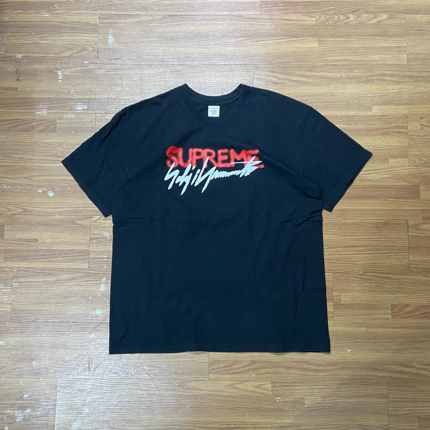 Supreme x Yohji Yamamoto Logo Tee Black (Used)