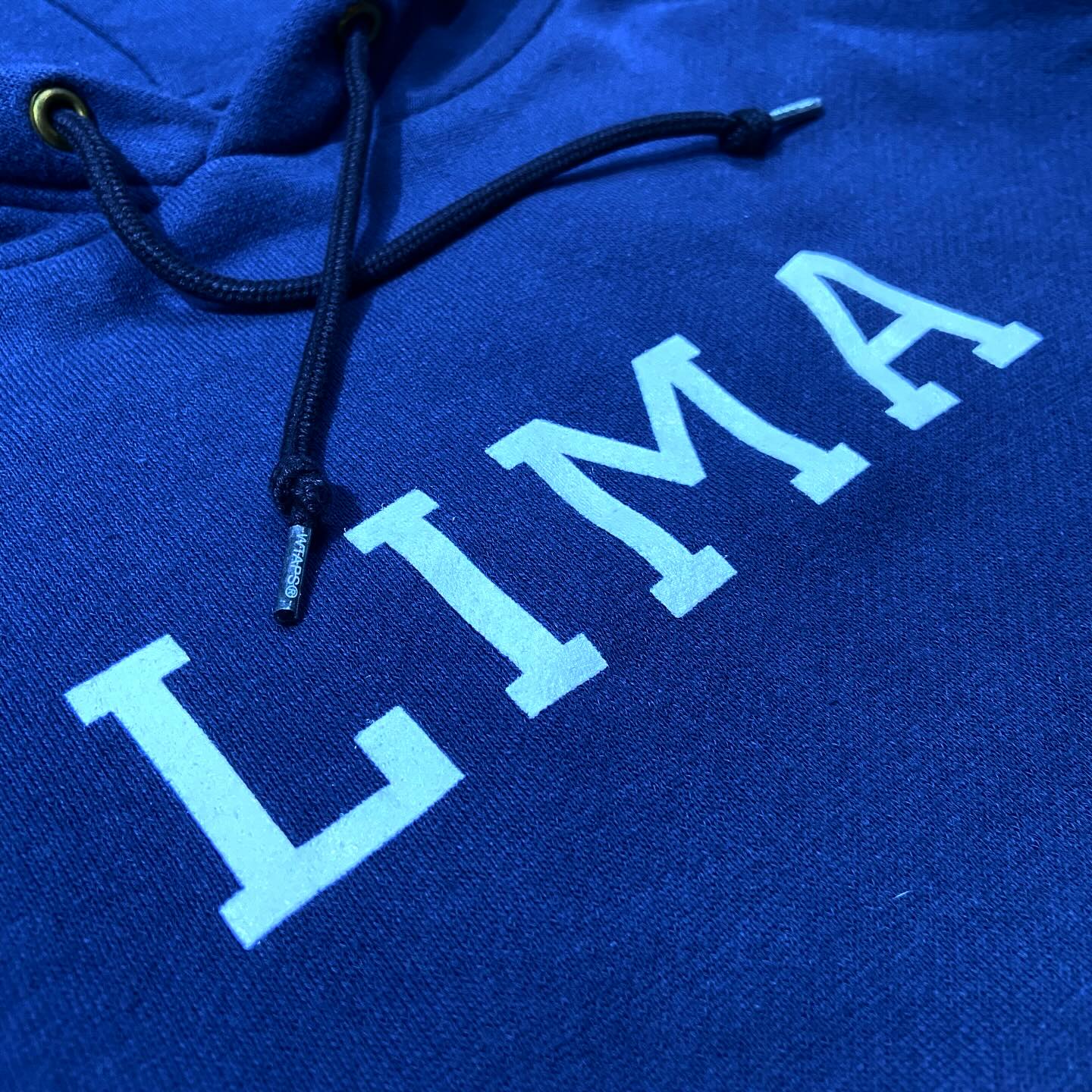Wtaps Academy Hooded Sweatshirt / Cotton LIMA Navy (Display Item)