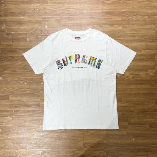 Supreme City Arc Top SS White 全刺繡Logo (Used)