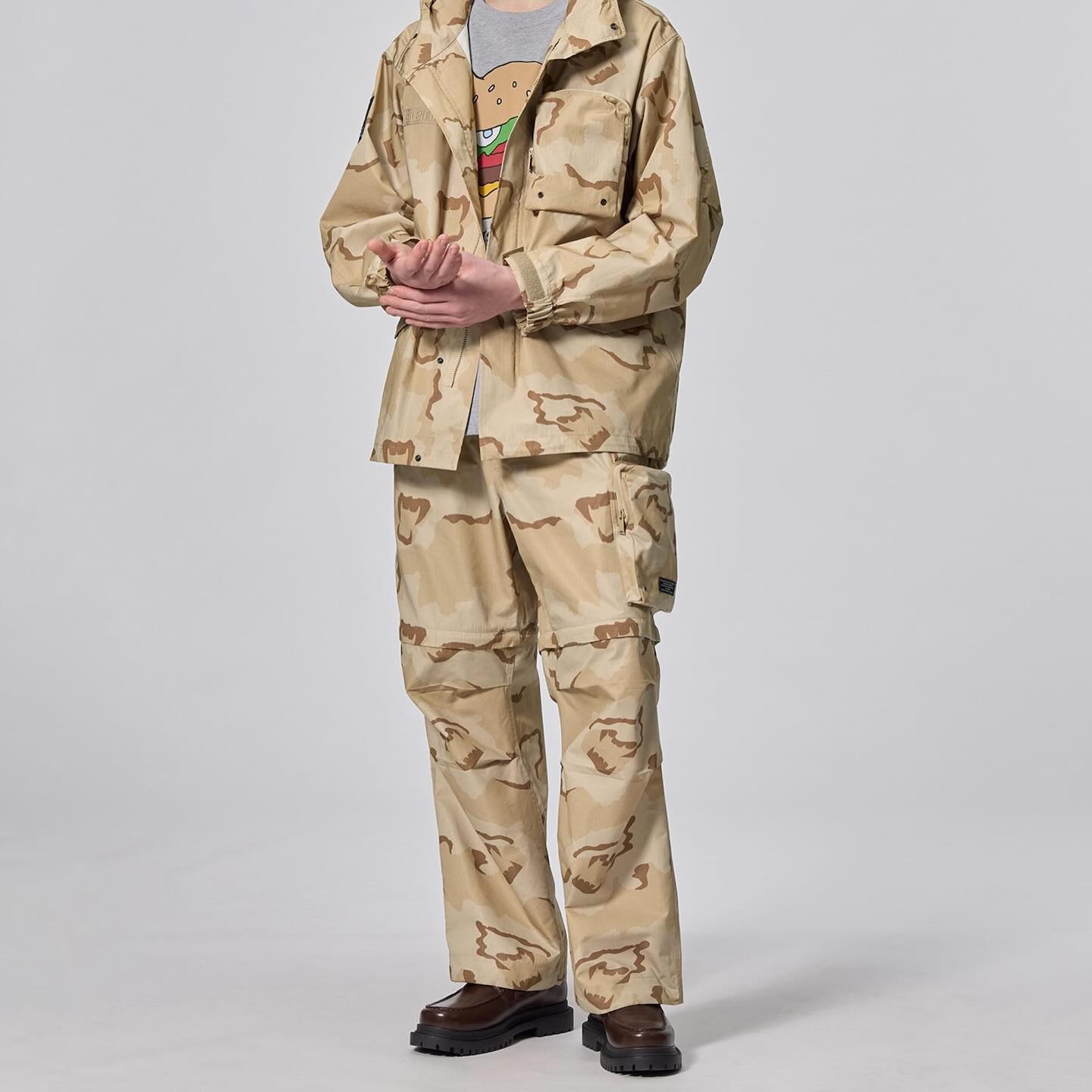 Undercover x GU 2-Way Ripstop Cargo Sand Camo
