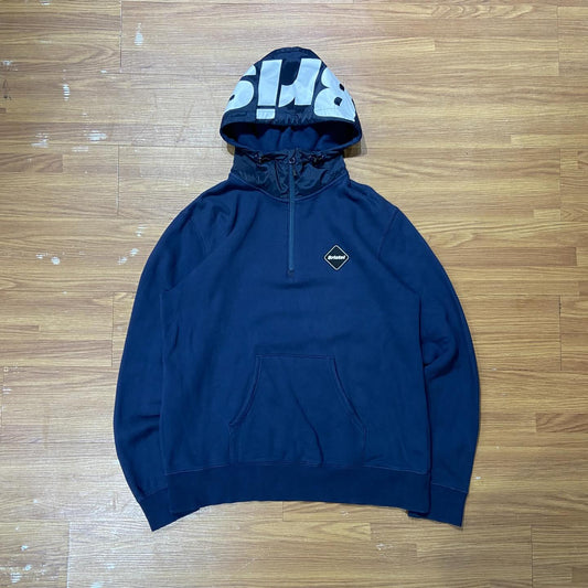 F.C.Real Bristol Logo Half Zip Pollover Navy (Used)