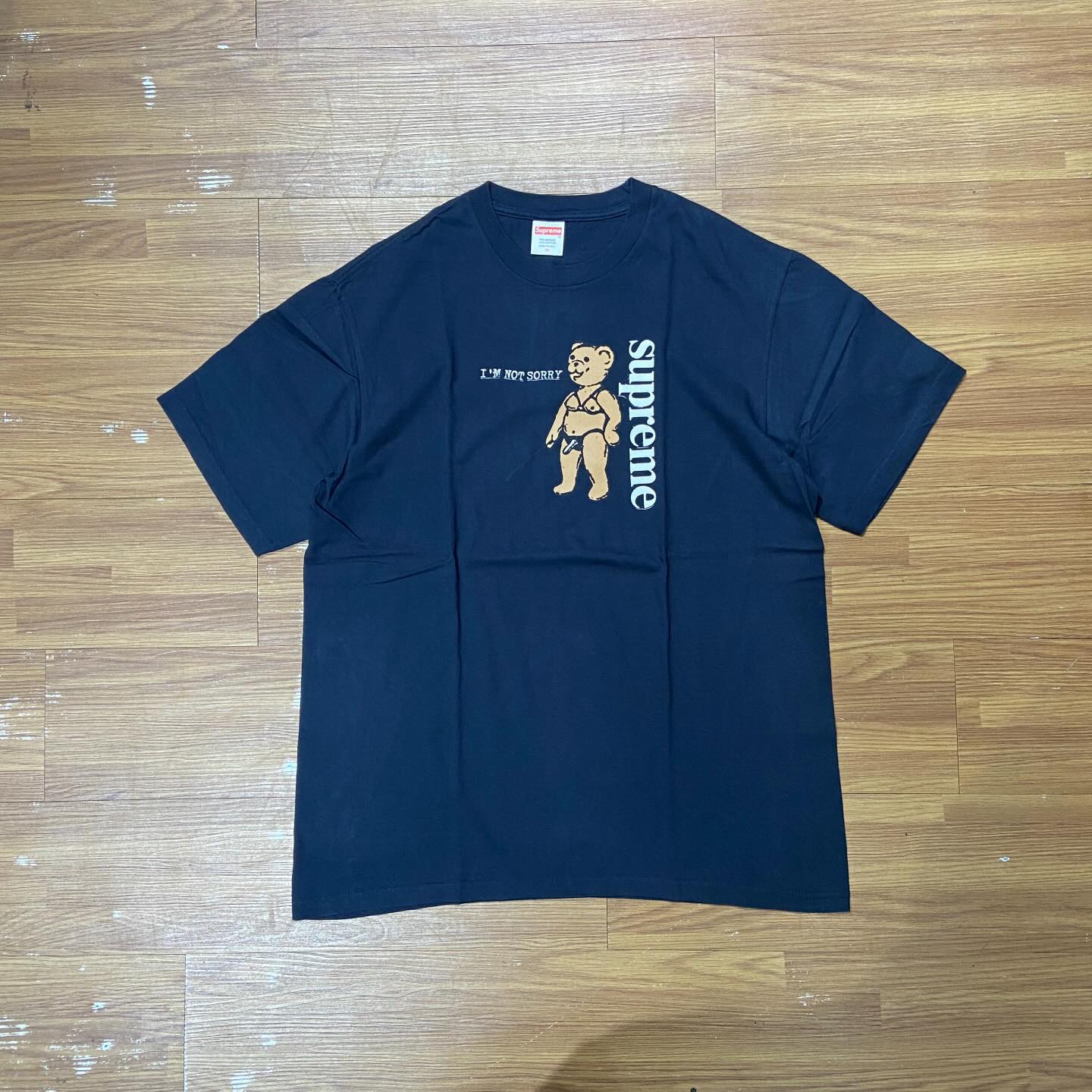 Supreme I’m Not Sorry Tee Navy (Display Item)
