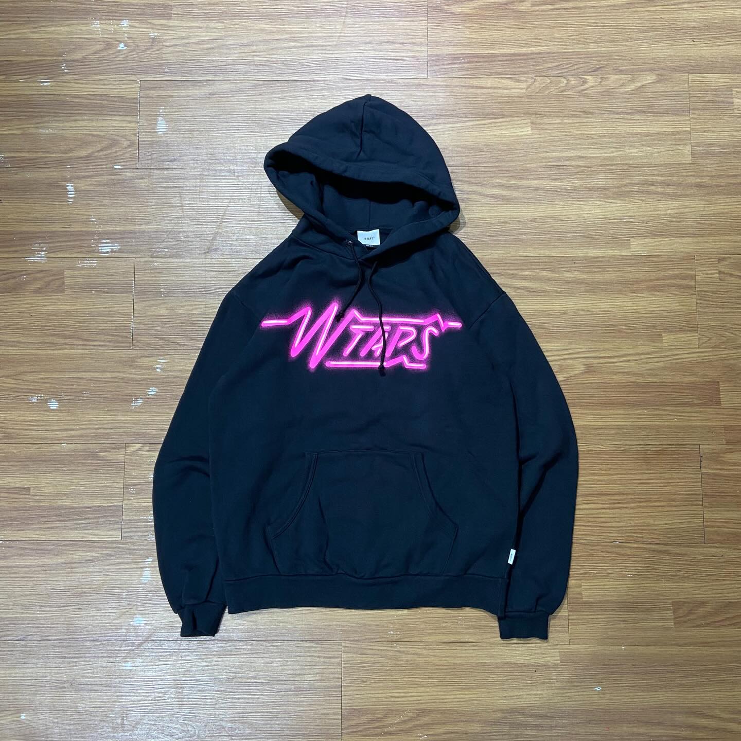 Wtaps Sizer Hooded Sweatshirt / Cotton Black (Display Item)