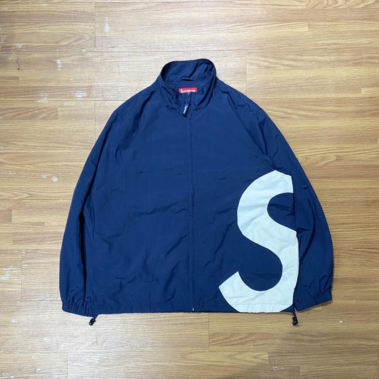 Supreme S Logo Track Jacket Navy (Display Item)