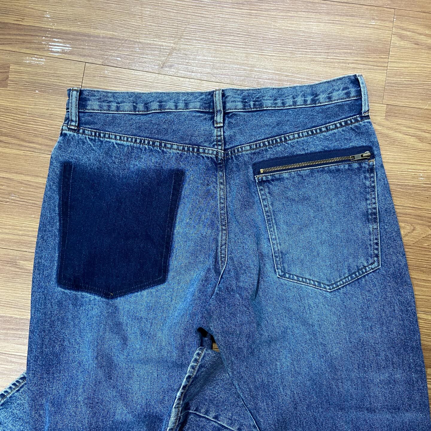 Undercover x GU Washed Denim Jeans Indigo Blue