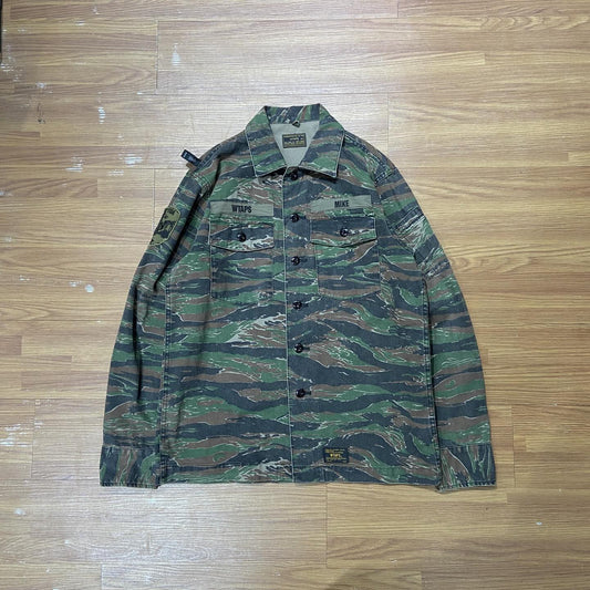 WTAPS BDU LS 02 SHIRT / COTTON. TWILL Tiger Camo (Display Item)