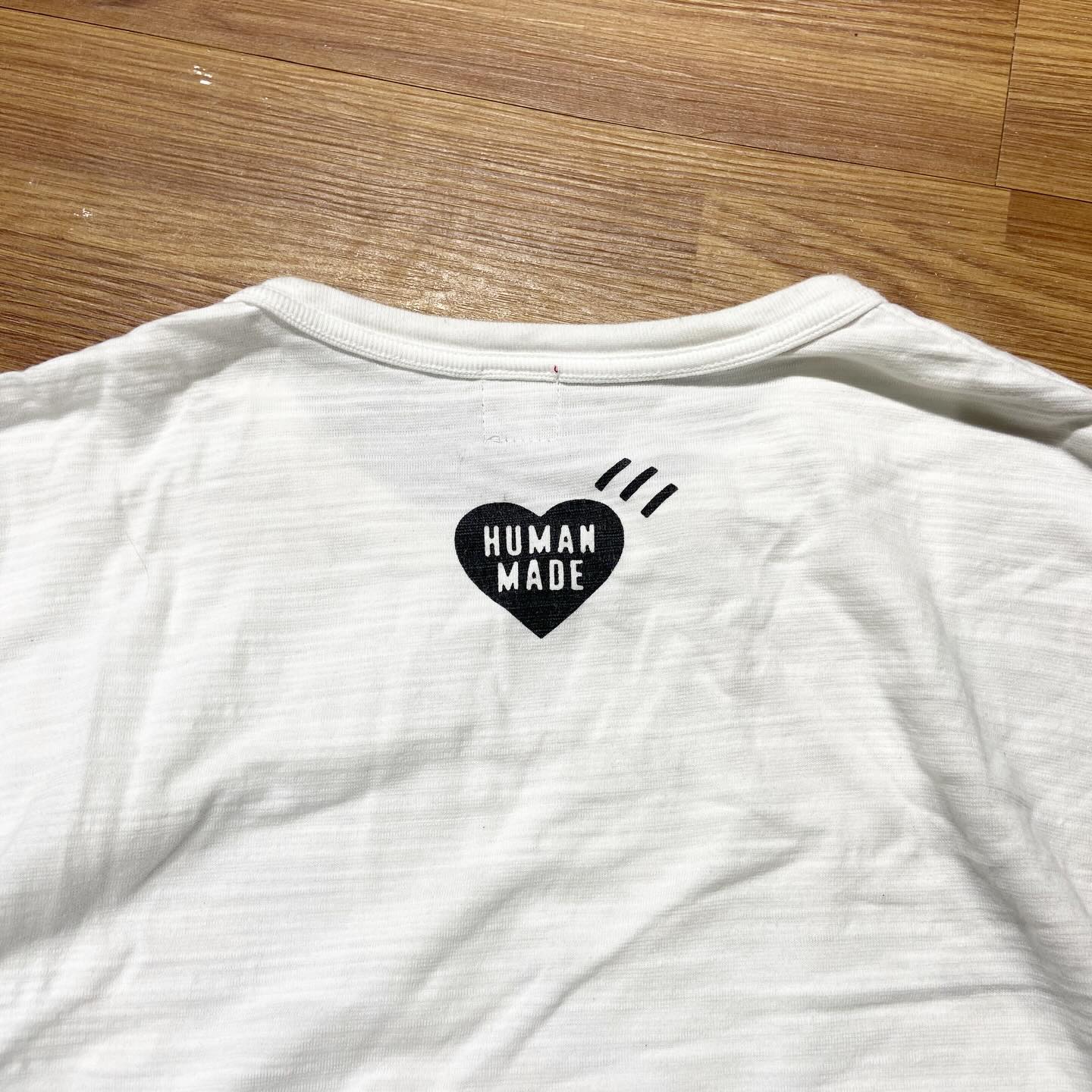 Human Made Wild Duck Flying Slub Yarn Tee White (Used)