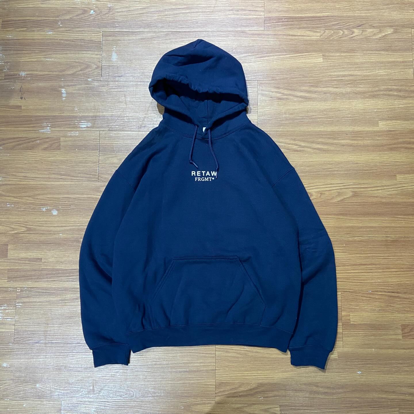 retaW x Fragment Logo Hoodie Navy (Used)