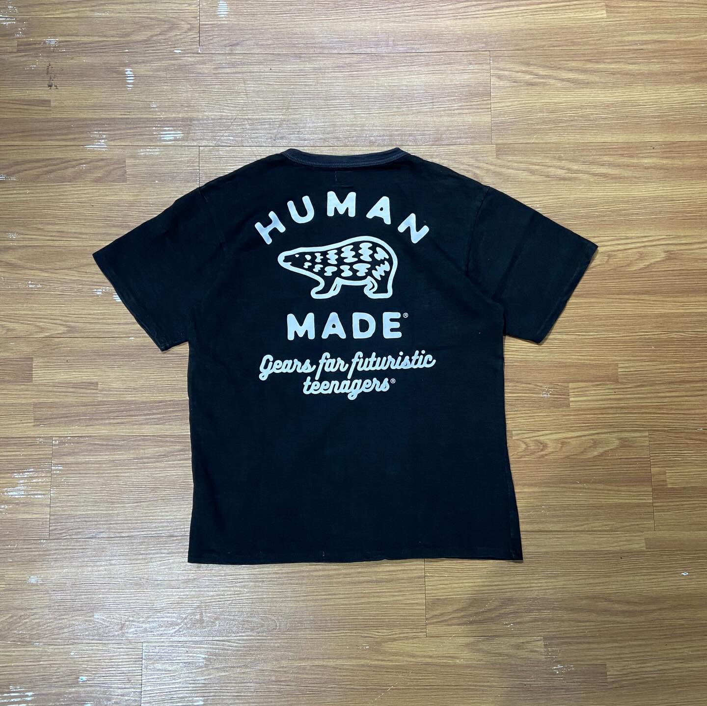Human Made Polar Bear Pocket Tee Black (Used)