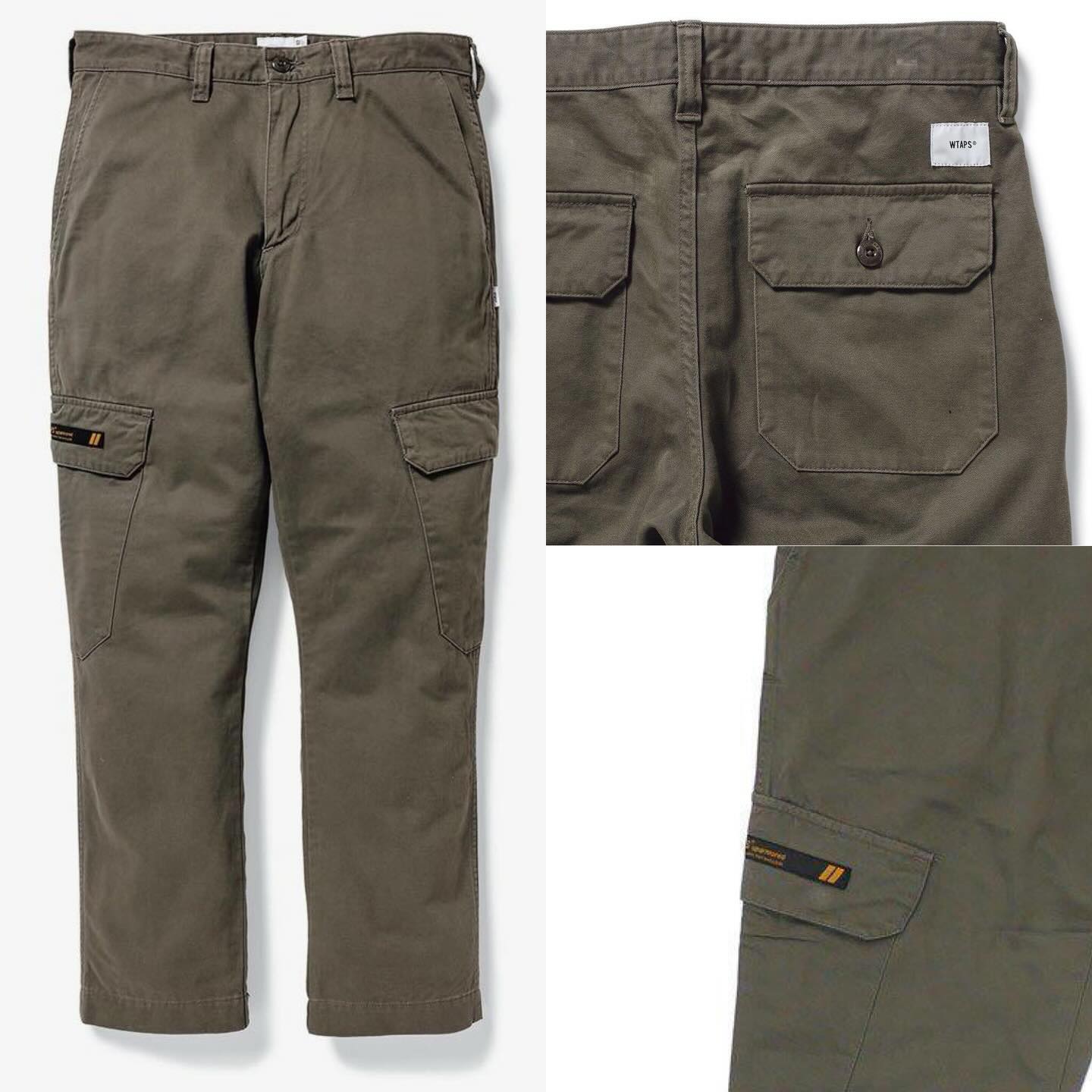 WTAPS JUNGLE SKINNY 01 TROUSERS / COTTON. TWILL Olive (Used)